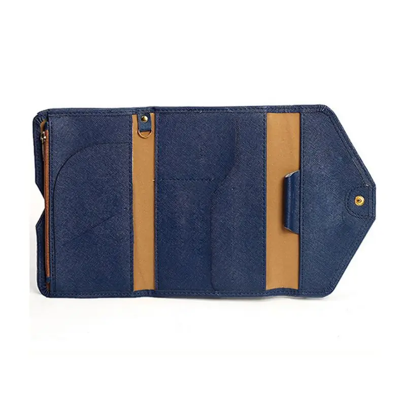 Женский кожаный кошелек J60D тройного сложения держатель для карт паспорта сумка