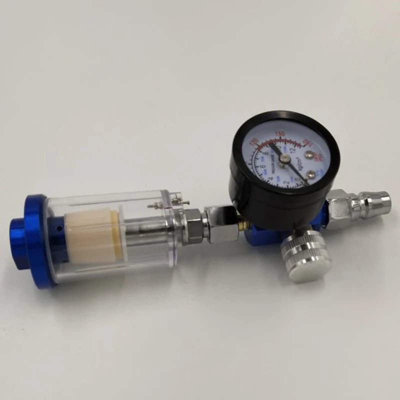 1/4 Scratch регулятор давления воздуха Манометр Спрей Инструмент и встроенный фильтр