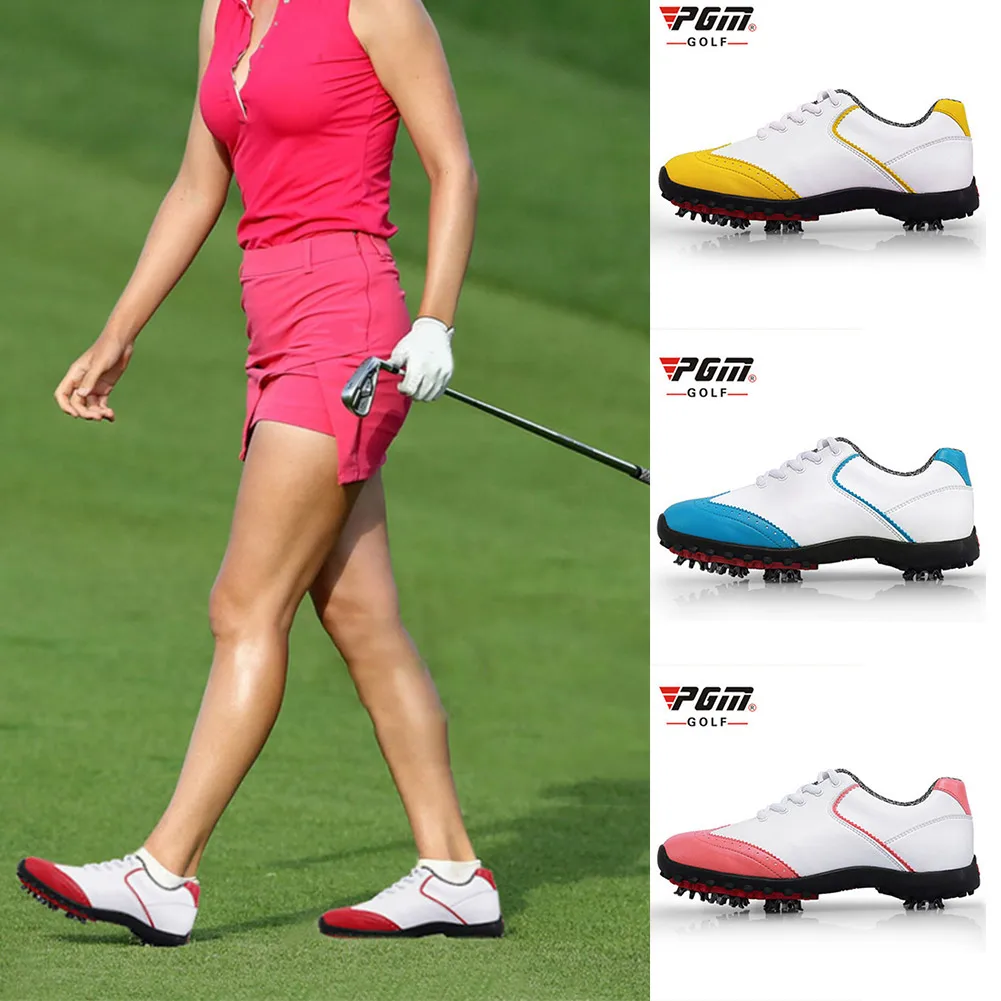 

Hot Golf Ball Waterproof Golf Shoes Women Sports Activity Shoes Nail Style Ladies Shoe Brogue Breathable MVI-ing