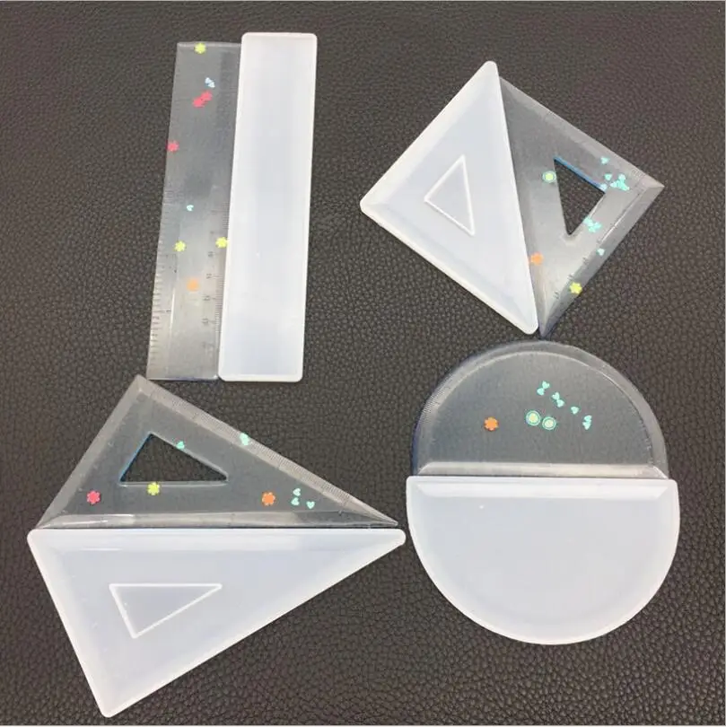 Транспортир треугольник линейка прямой угол экспокси Смола форма для ювелирных