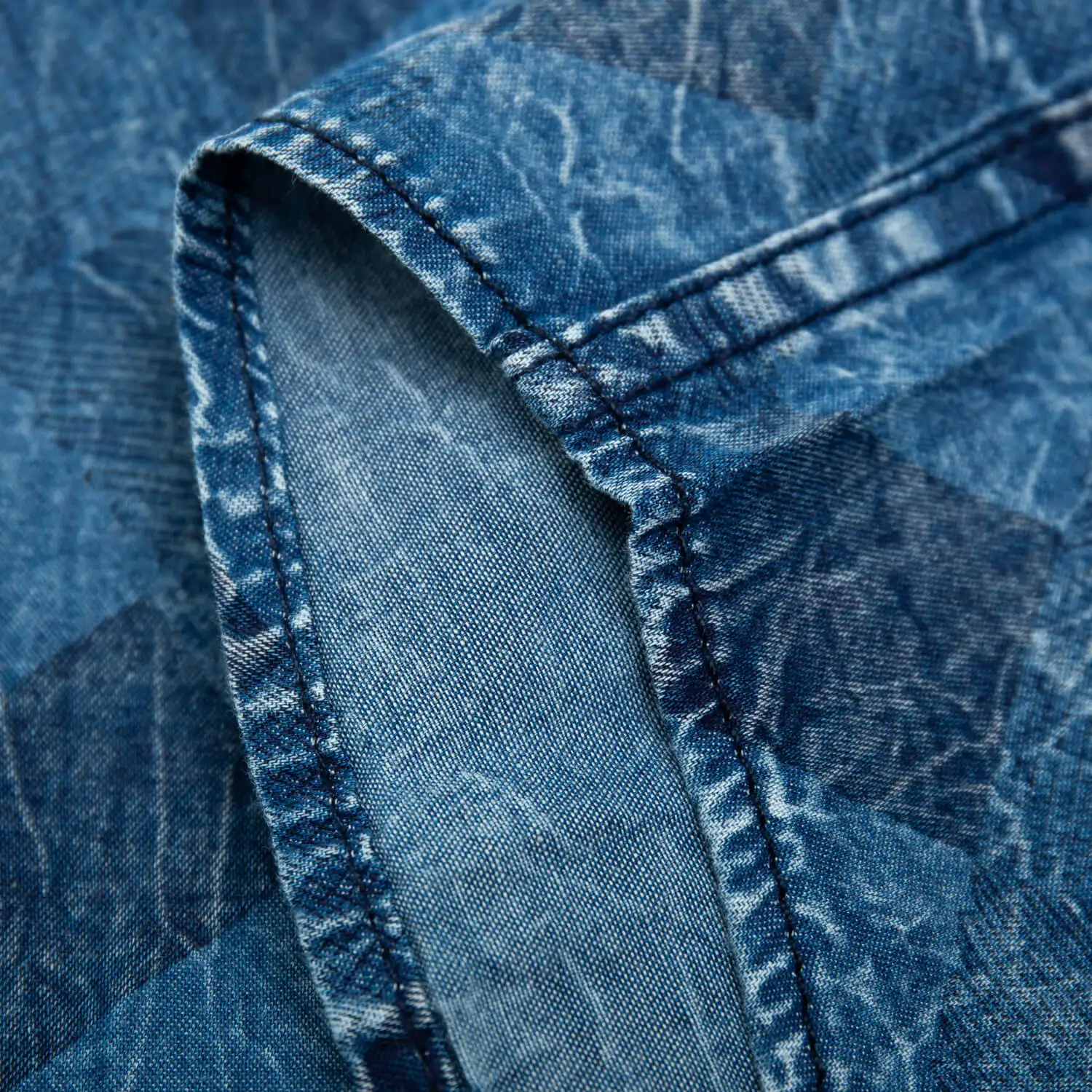 Fredd Marshall, новинка, вымытая клетчатая джинсовая рубашка, мужская повседневная рубашка с длинным рукавом из хлопка, Мужская винтажная рубашка на пуговицах, 097