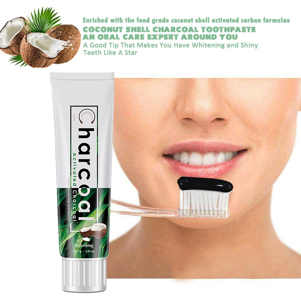 Отбеливание зубов натуральная бамбуковая зубная паста Кокосовая Скорлупа уголь