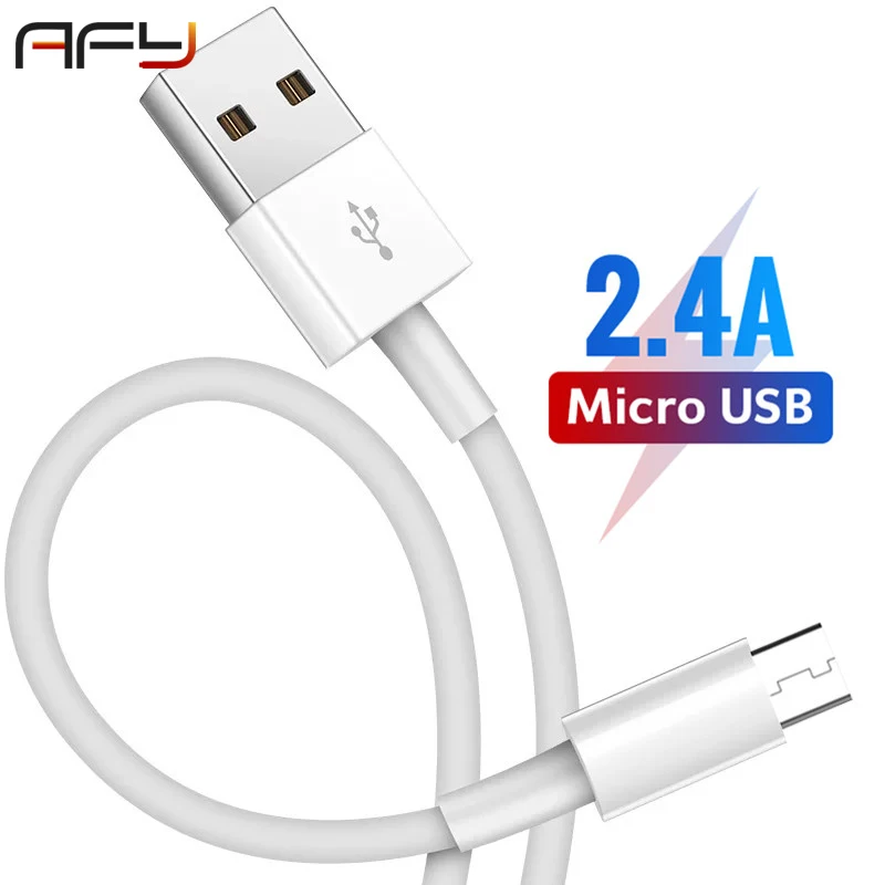 AFY Micro USB кабель 2.4A телефон Быстрая зарядка для Samsung Huawei Xiaomi Redmi LG зарядного