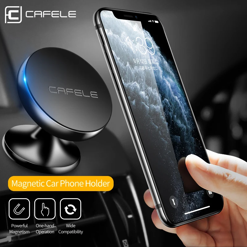 Cafele 360 Rotatable magnetic car phone holder Stand For iPhone Samsung Xiaomi Magnet car Mobile Phone Holder support GPS