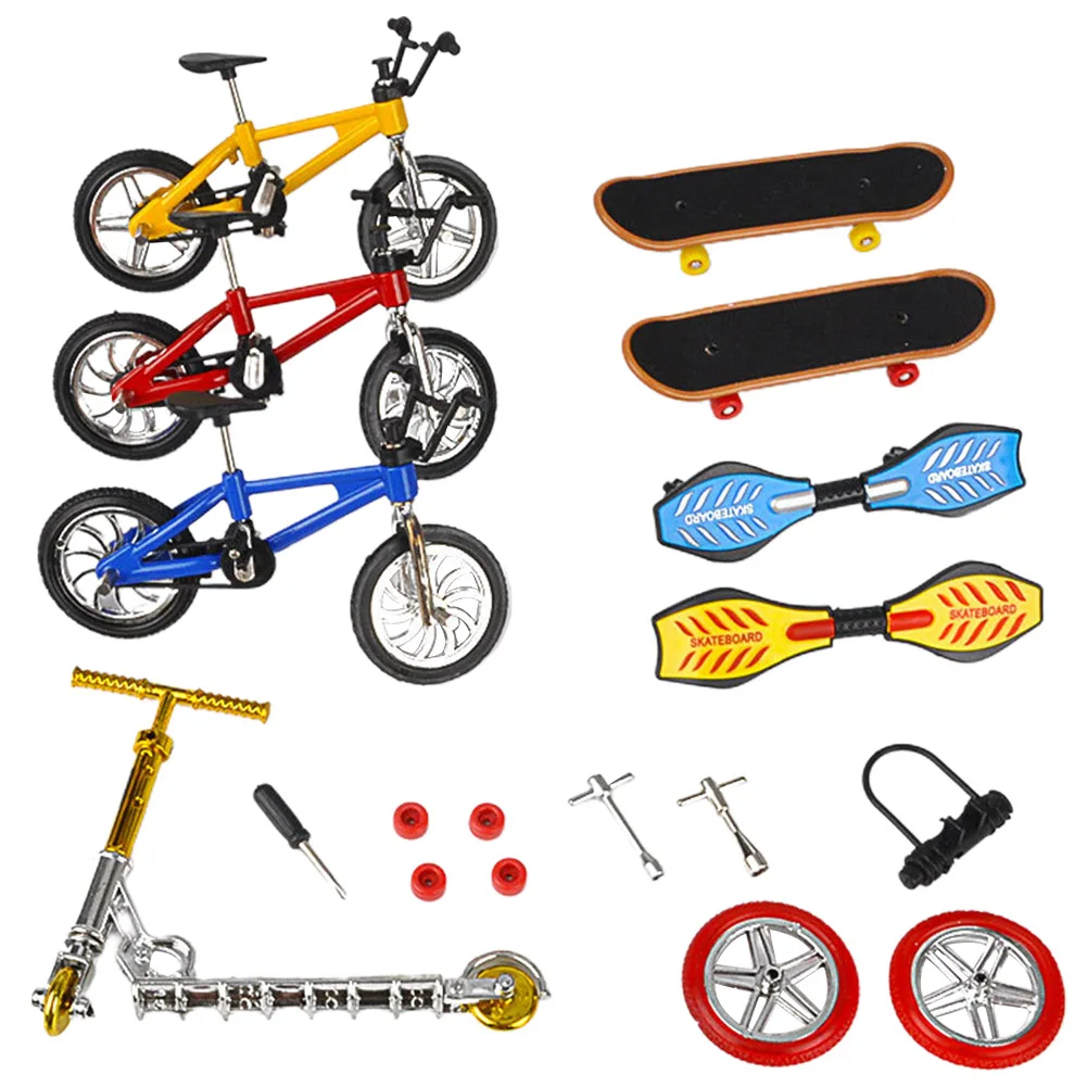 

Alloy Desktop Ornament Collection Simulation Finger Bike Home Decoration Kids Toy For Boys Road Bicycle Diecast Model Gift Mini