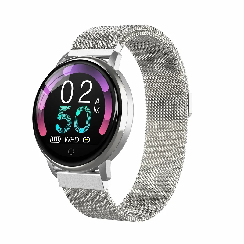 silver steel Новинка SENBONO Smartwatch водонепроницаемый монитор кровяного давления сердечного ритма фитнес-трекер для мужчин и женщин Смарт-часы для IOS Android - Цвет: silver steel