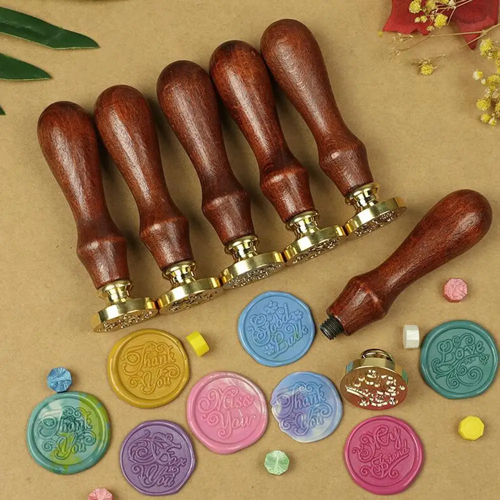 Деревянная сургучная печать в стиле ретро сургучные штампы для праздников