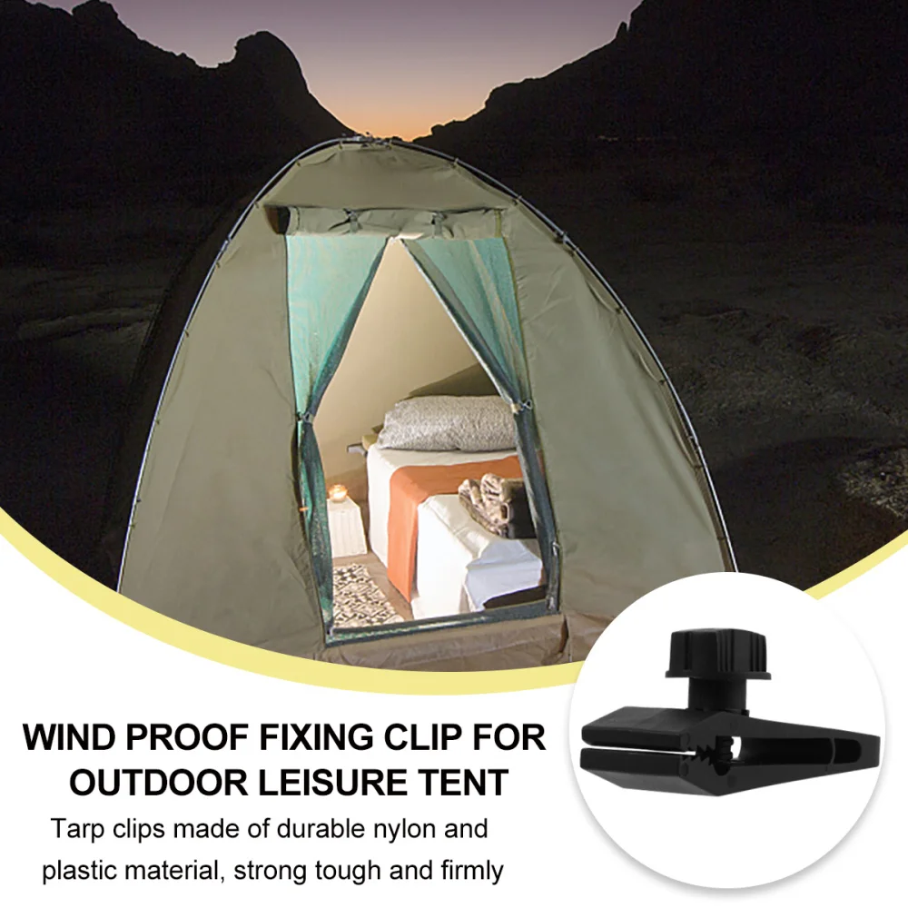 

30Pcs Tarp Clips Heavy Duty Lock Grip Thumb Screw Tent Clamp with Bungee Cords