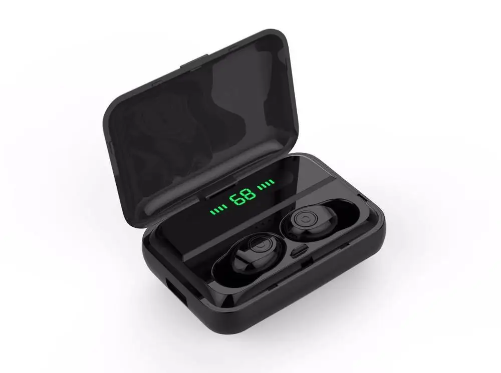 F9 Black F9 tws bluetooth 5,0 беспроводные наушники мини гарнитура музыкальные наушники с микрофоном для iPhone 6 7 8 X смартфон huawei Xiaomi - Цвет: F9 Black