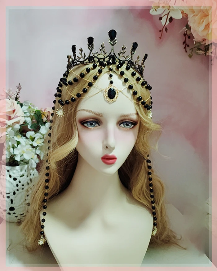 Черный Дьявол Ангел перья крылья богиня солнце ореол корона для волос повязка на