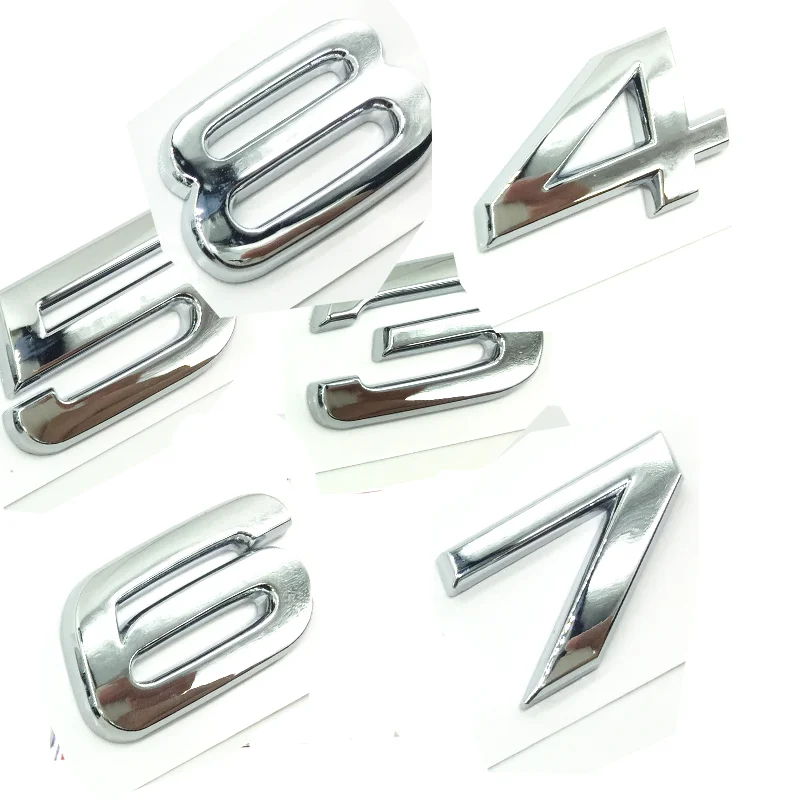 Хромированная Серебряная эмблема 3D значок логотипа багажника компактная OEM ABS