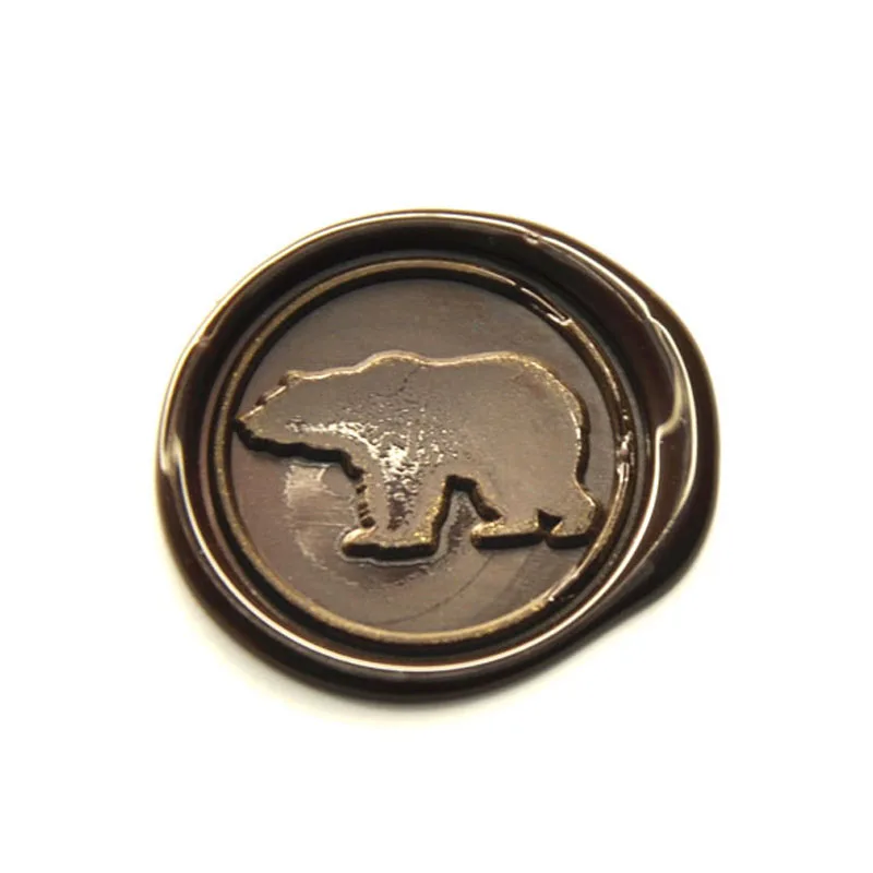 Custom bear wax seal stamp for wedding invitation decor DIY animal kit C062 | Дом и сад