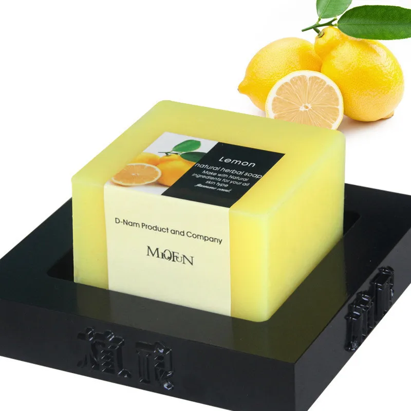 

100g Handmade Lemon Soap Cleaner Removal Pores Acne Treatment Moisturizing Whitening Body Shower Tools Body Care