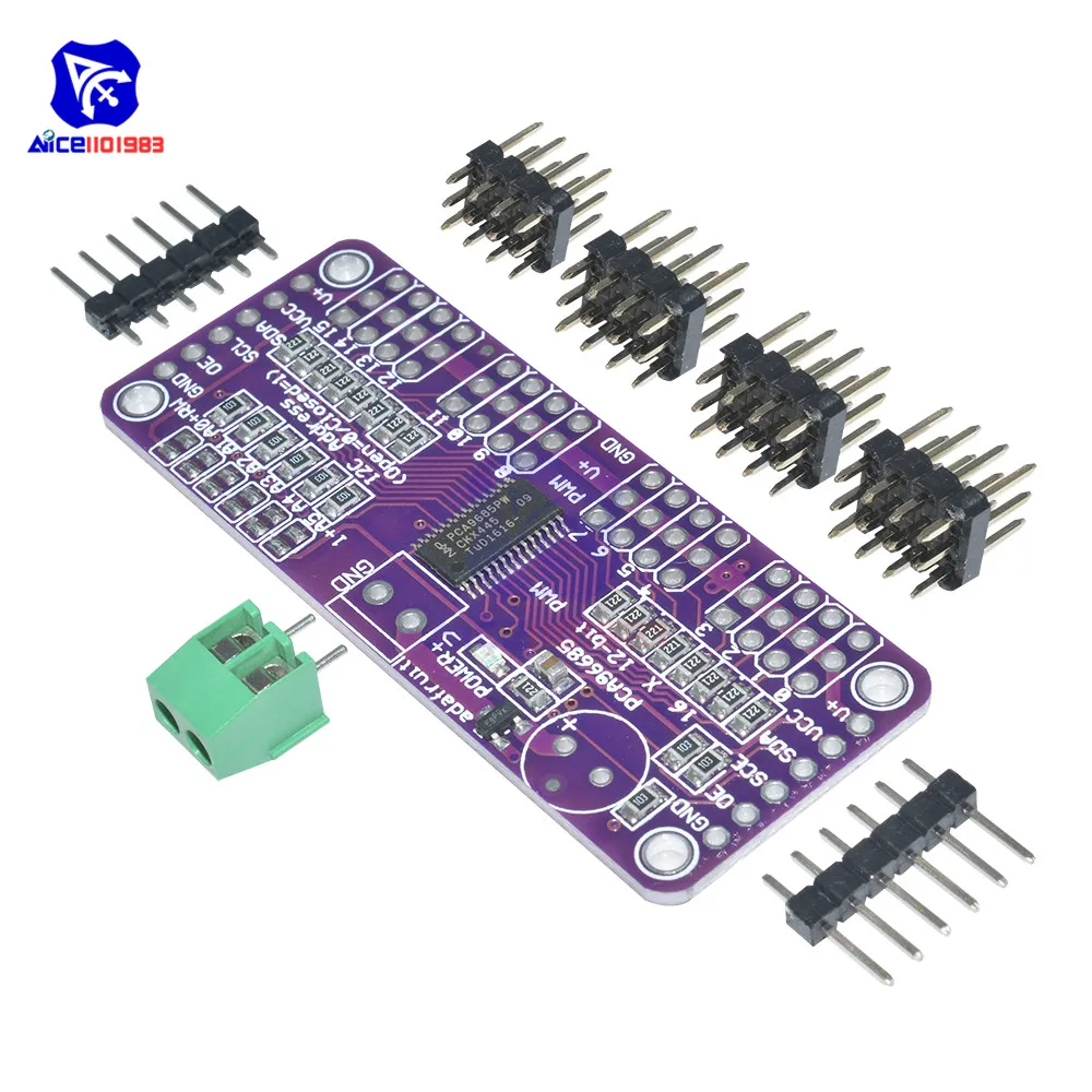 Diymore CJMCU PCA9685 16 каналов 12 бит PWM сервопривод модуль I2C интерфейс 1 6 кГц