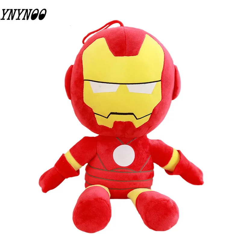 20 см Marvel Мстители Капитан Америка Железный человек паук Плюшевые игрушки Мягкая кукла подарок на день рождения для детей мальчиков
