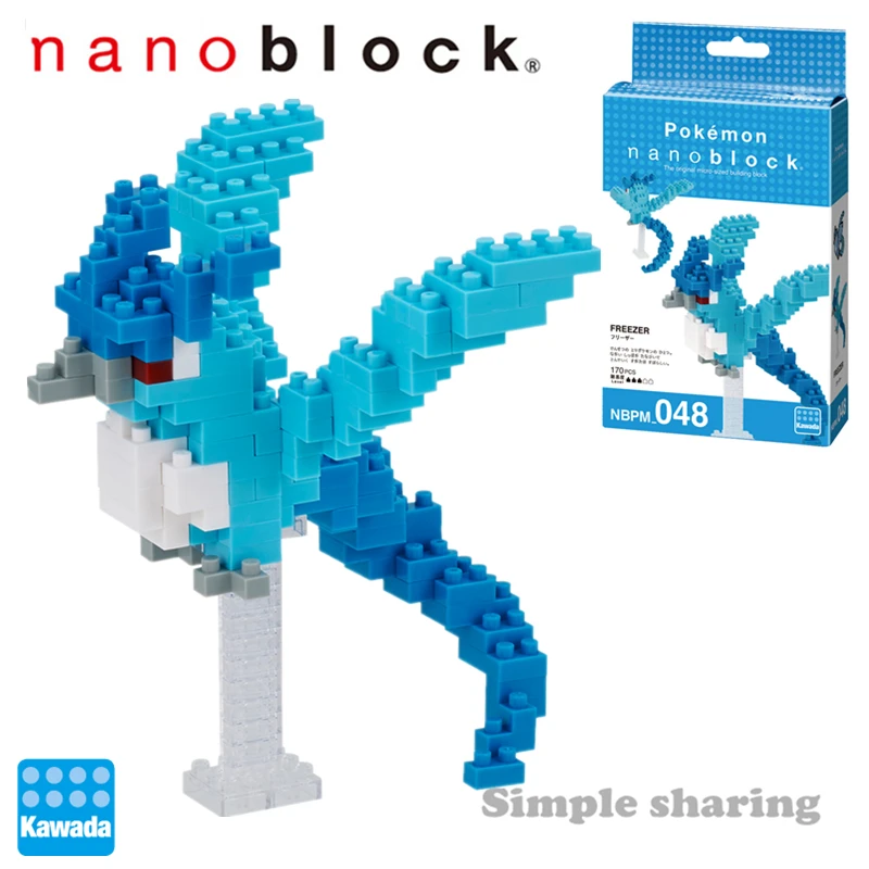Nanoblock Покемон Пикачу аниме мультфильм 3D модель алмаз мини микро кавада