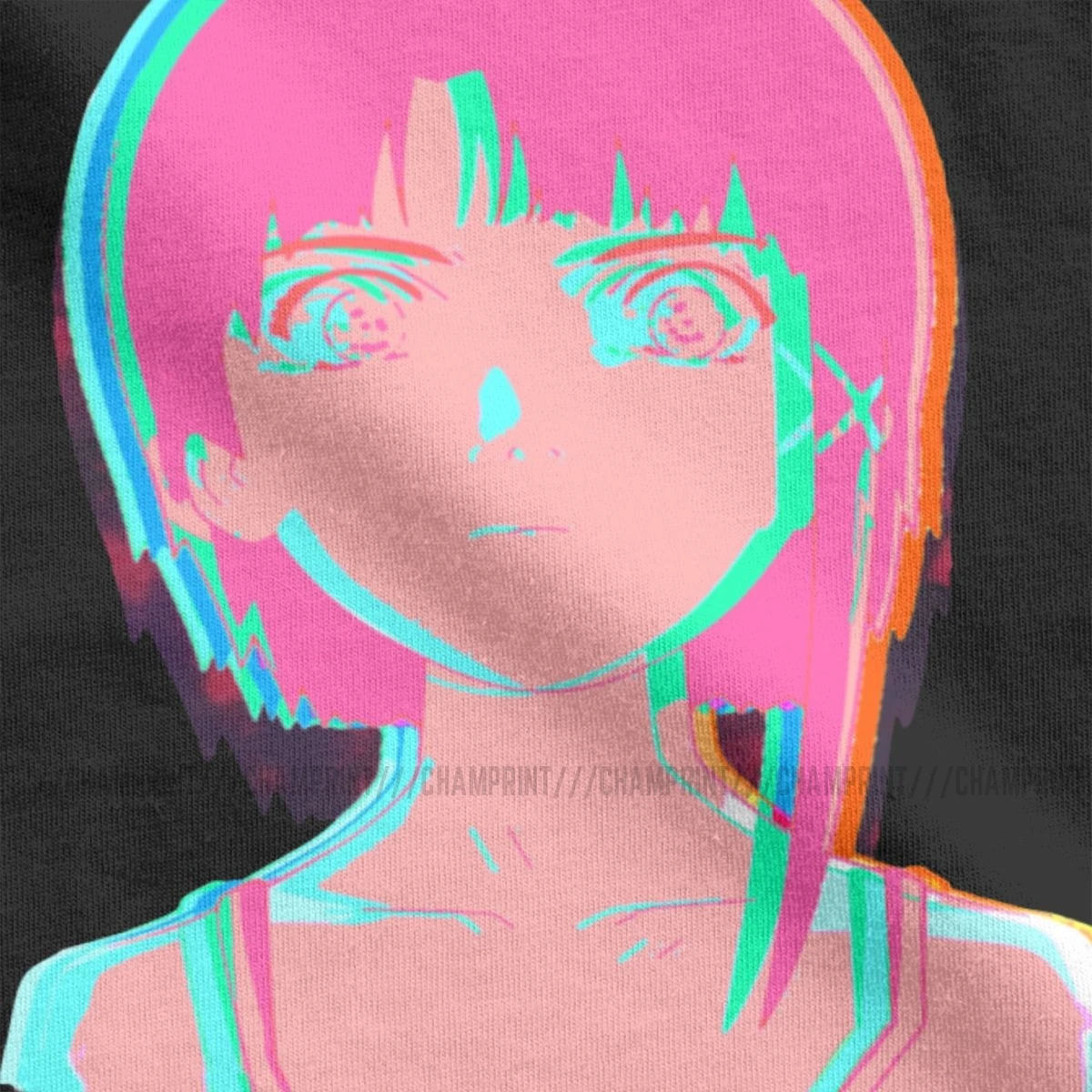 Серийные эксперименты Lain Футболка Мужская хлопковая футболка Glitch Iwakura манга Weeb