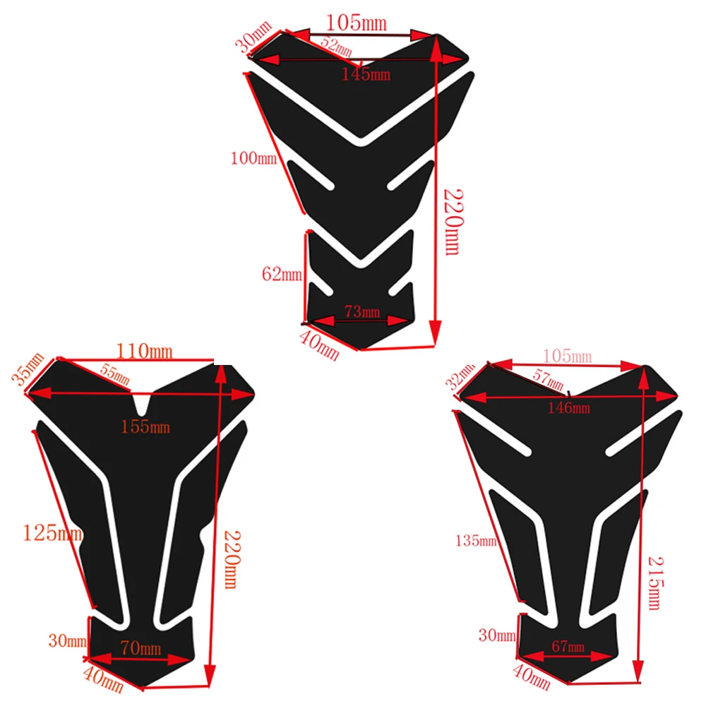 For Honda Suzuki Yamaha Kawasaki Triumph Aprilia Benelli 3D Motorcycle Tank Pad Protector Decal Stickers | Автомобили и мотоциклы