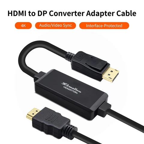 Кабель-переходник Active 4K с HDMI на Displayport 1,2, 1,8 м