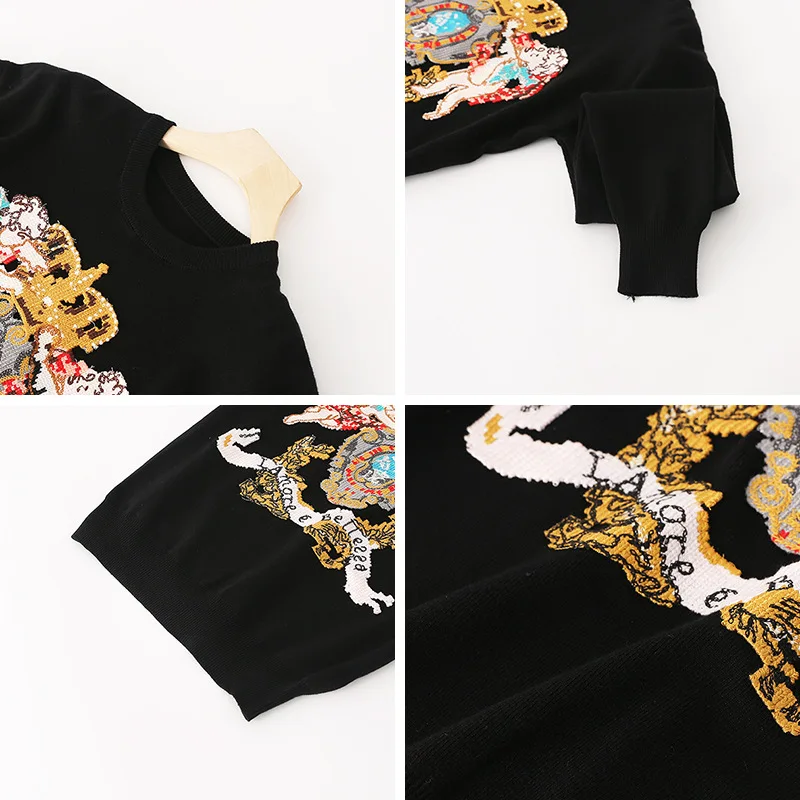 Женский свободный свитер с вышивкой Star same модель 2020 года в Корейском стиле на