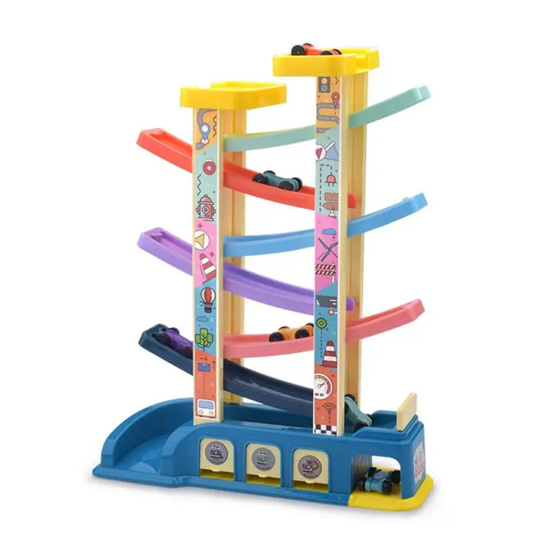 Детские игрушки для малышей скользящие американские горки детская деревянная