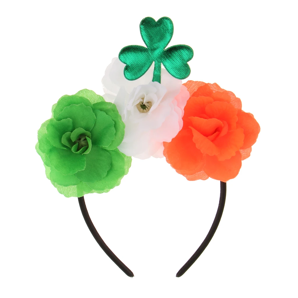 Зеленый трилистник для взрослых детей повязка на голову Дня Святого Патрика