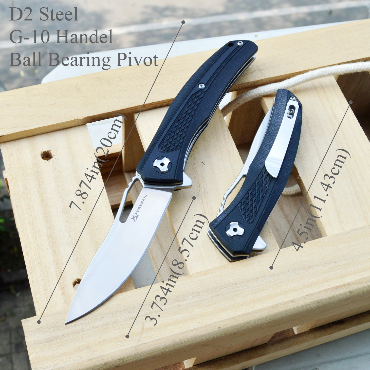 Новинка Карманный складной нож FORESAIL система лезвий D2 4 5in G10 рукоятка черный