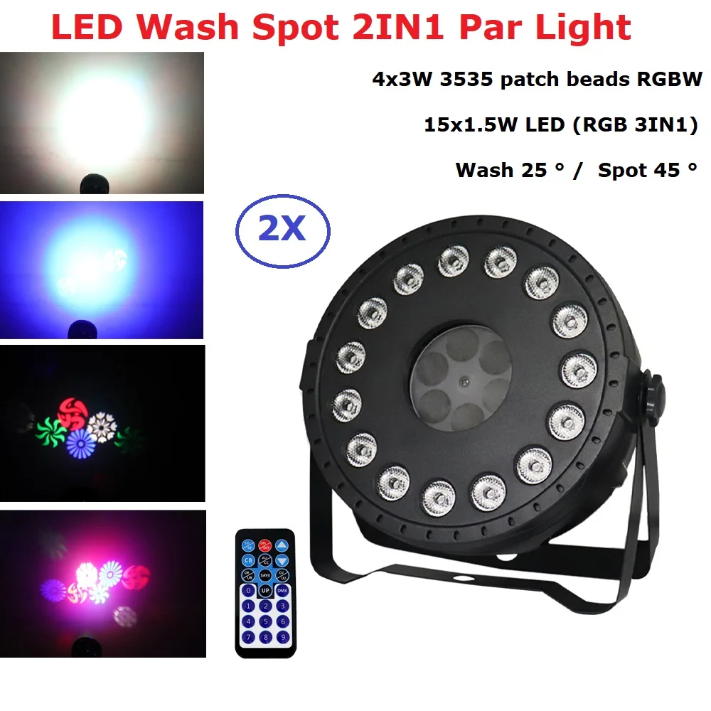 Светодиодный Par Светильник s 15X1 5 Вт + 4X 3W RGBW RGB Wash Disco светильник DMX контроллер