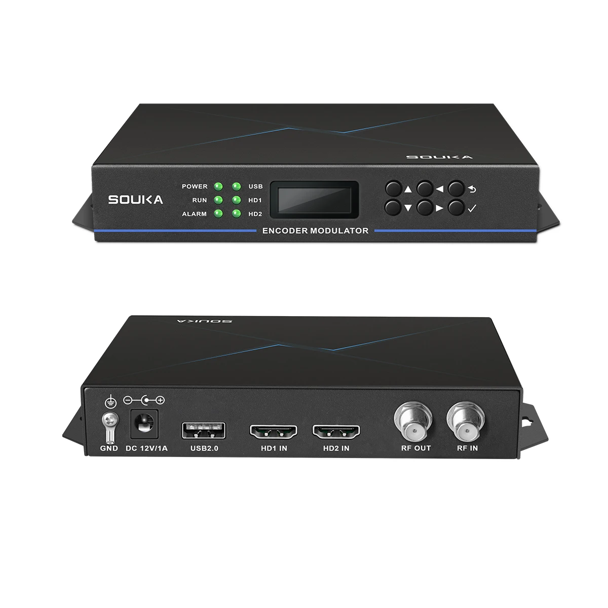 HD энкодер модулятор 2-канальный HDMI в RF (DVB-T/DVB-C/ATSC) Цифровое фронтальное