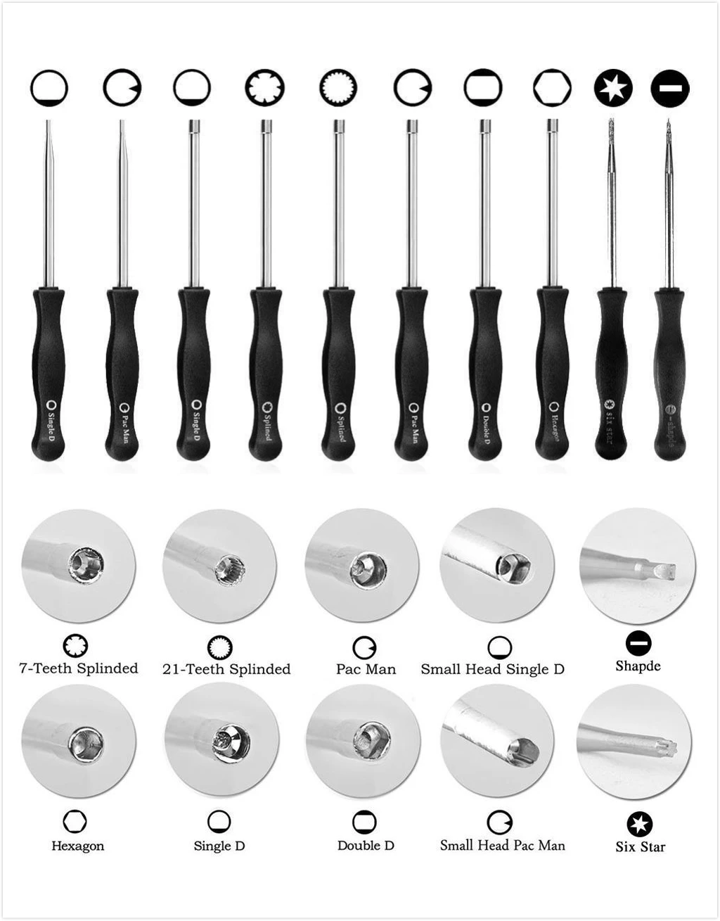 Набор инструментов для ремонта и обслуживания карбюратора 10 шт./компл.|Отвертка| |