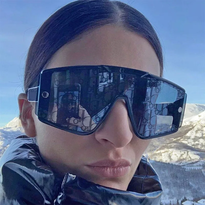 

Removable magnetic clip-on suction sunglasses woman and man trendy fashion outdoor luxury brand Italy design shield sunglasses