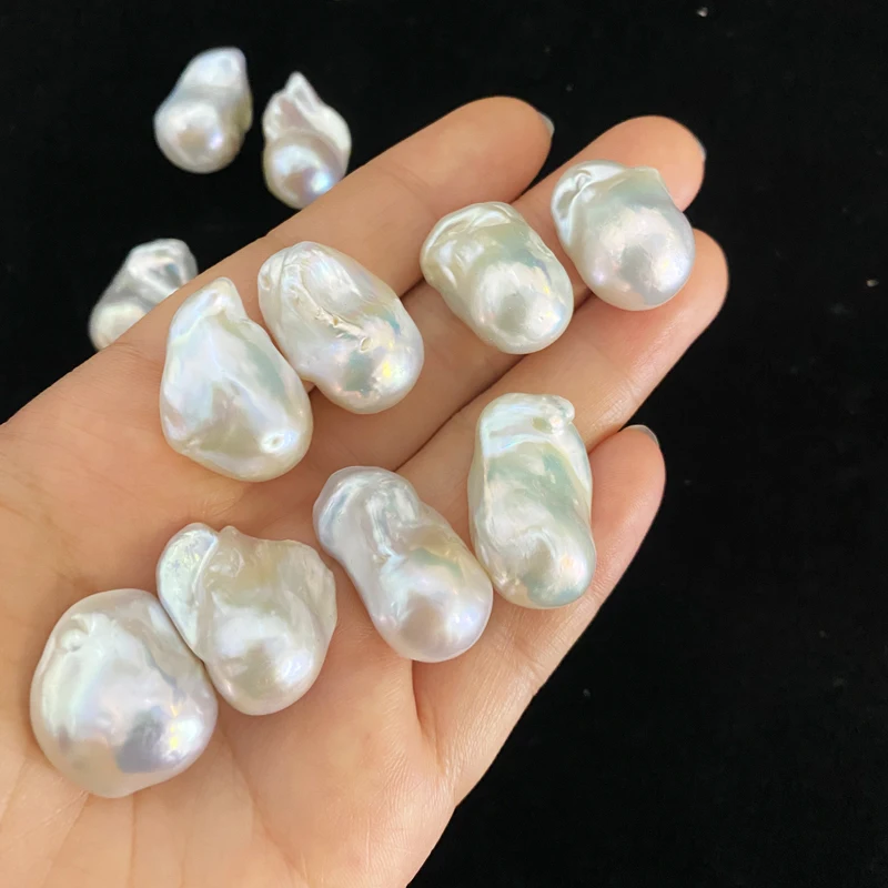 3A Loose Pearl Beads Jewelry Making Pendant 15-16mm Big Size High Quality Natural Freshwater Baroque Pearl Loose Beads