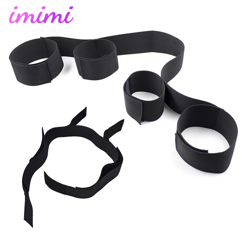 Эротическая секс-мебель наручники манжеты на лодыжку Связывание нейлоновые БДСМ