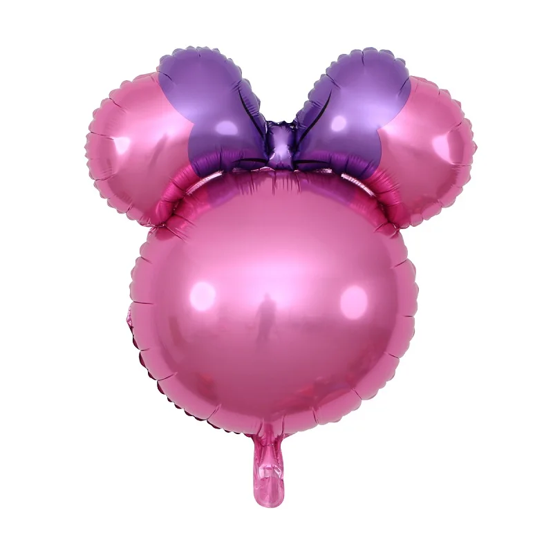 3 2 шт. 24 дюйма Микки Алюминий Фольга надувные шары Mickey Minnie головка гелий Globos Baby Shower на тему дня рождения вечерние декоративный воздушный шар - Цвет: 3