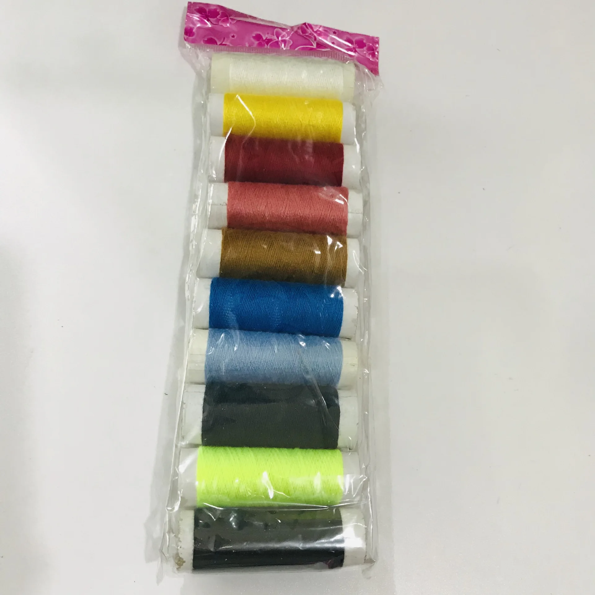 Швейная нить 10 цветов цветная черно белая яркий цвет десять 20 ярдов|Швейные