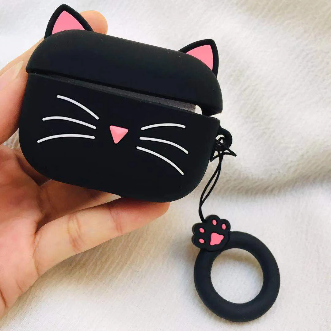 Принципиально для Airpods Pro Чехол с милым рисунком кота кремния Защитный чехол coque для Apple Ipad Air накладки для Surface pro 3 наушники-вкладыши tws Bluetooth наушники чехол