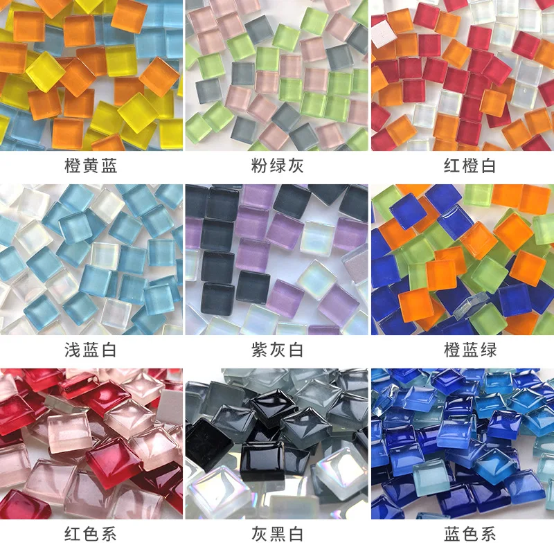 300 зерно разноцветная стеклянная мозаика креативная ручная работа Сделай Сам