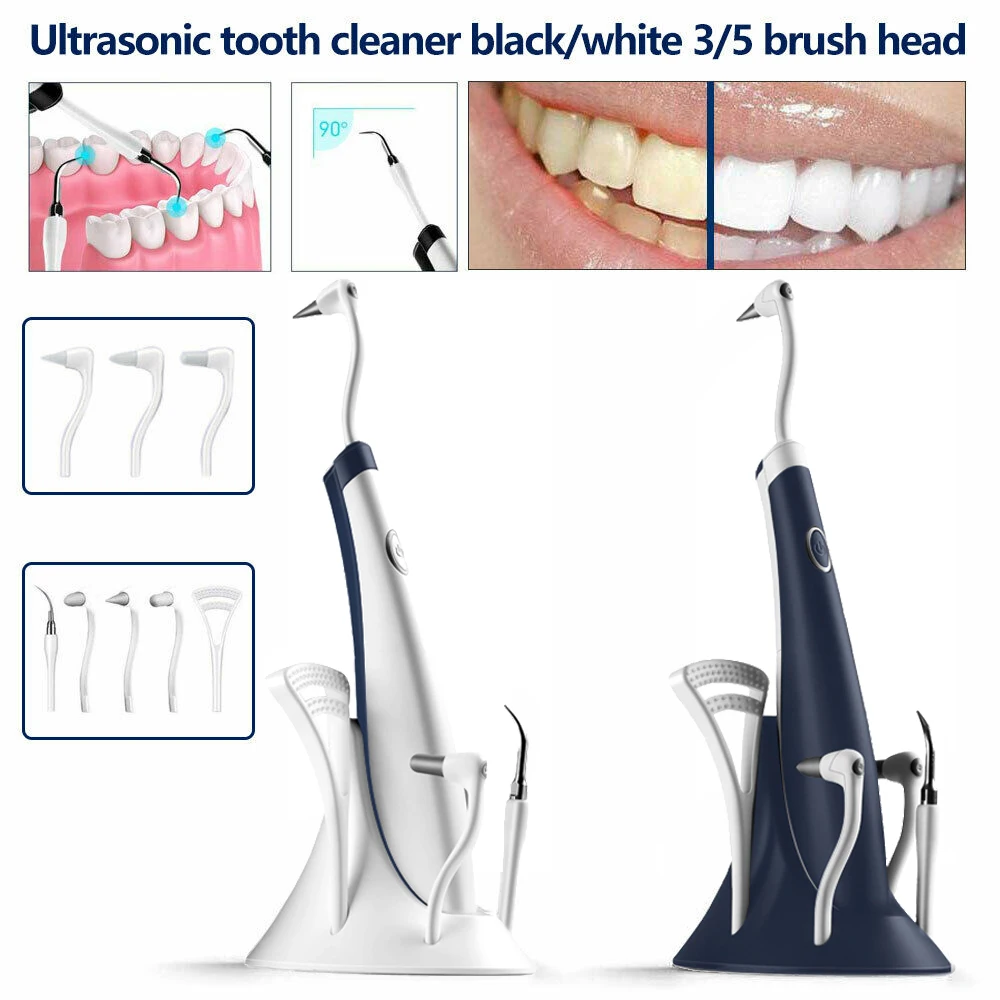 Electric Ultrasonic Dental Scaler Set - 5 in 1 Universal Tooth Cleaner with High Frequency Stain Removal and Teeth Whitening Capabilities image 3