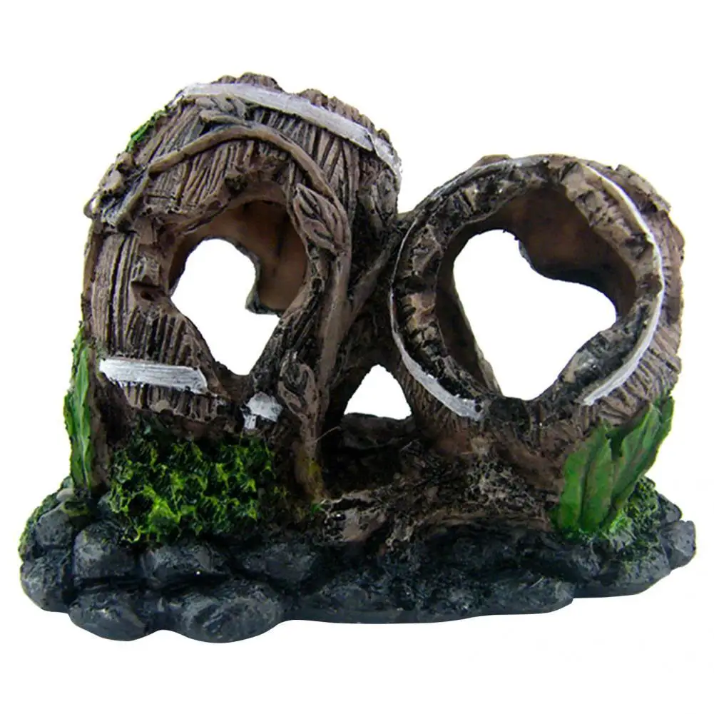 Practical Aquarium Ornament Artificial Resin Mountain Creative Landscape Exquisite Workmanship for | Дом и сад