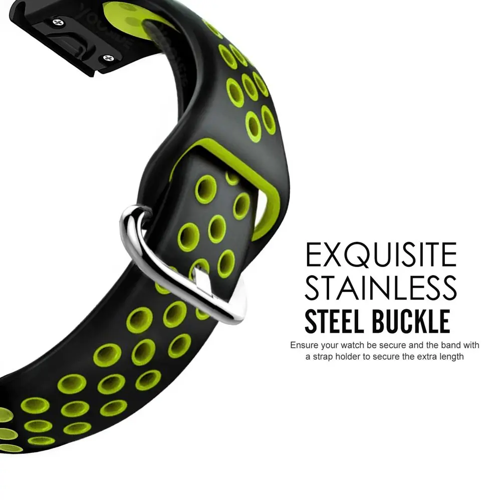 Ремешок Fenix 6 QuickFit 22 мм мягкий силиконовый спортивный водонепроницаемый ремешок