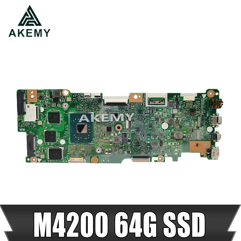 Для For Asus Vivobook Flip TP401NA TP401N материнская плата N4200 64G SSD 4 Гб RAM 60NB0GW0 MB1702|Материнские