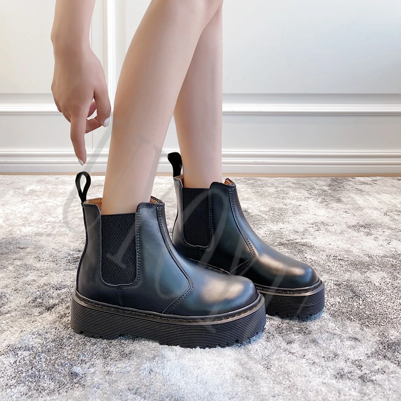 Натуральная кожа Брендовые 2020 Одежда высшего качества женские ботильоны 41 Maetens