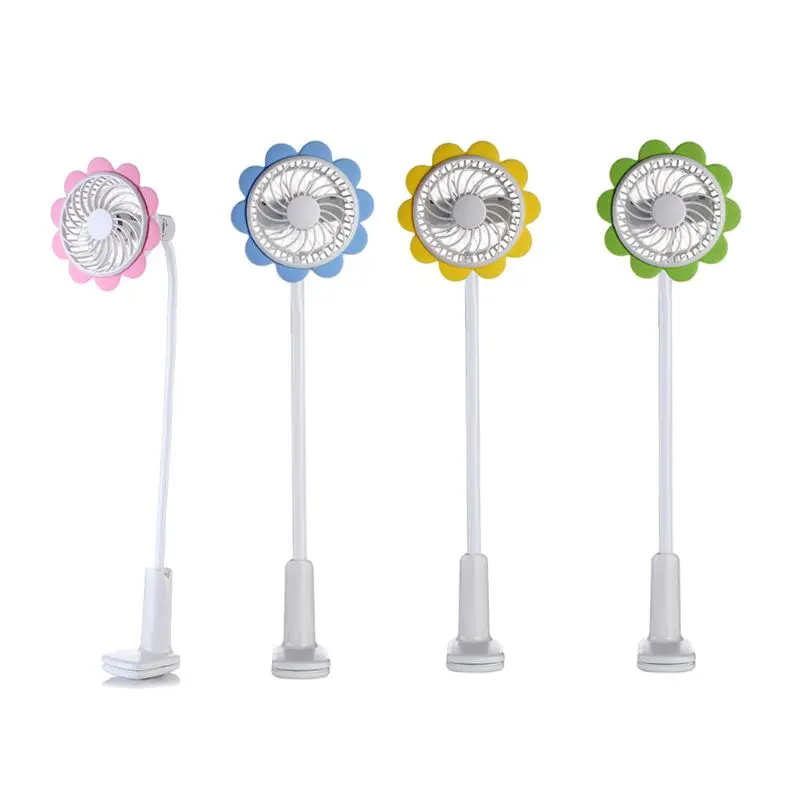 Портативный Клип на мини USB вентилятор детская кровать стул гибкий настольный