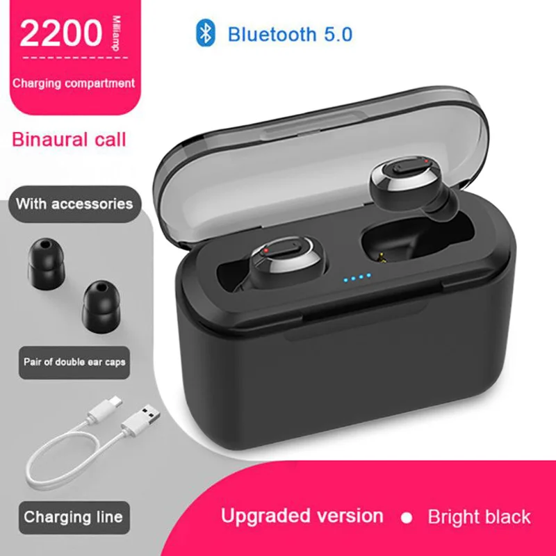 KS-BT01 KSUN BT-01 TWS 5,0 Bluetooth наушники 3D стерео беспроводные наушники с двойным микрофоном - Цвет: KS-BT01