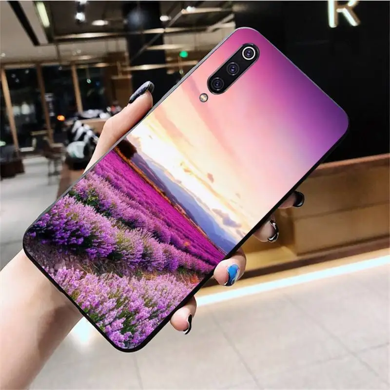Простой мягкий чехол для телефона с фиолетовыми цветами лаванды Huawei Honor 30 20 10 9 8 8x