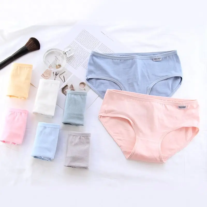 Фото 4pc/lot Random Color Cotton Underwear Brifes Soft Panties Candy Briefs Женская одежда 4pc/lot Random Color Cotton Underwear Brifes Soft Panties Candy Briefs Женская одежда