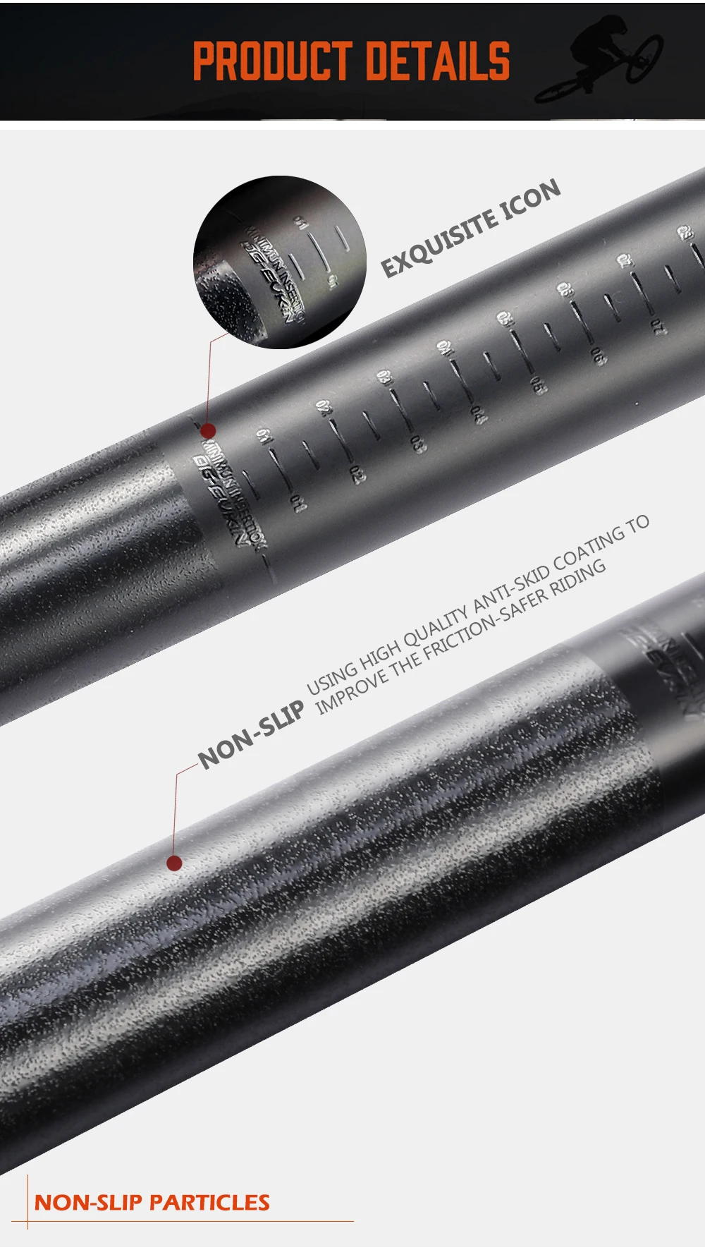 OG-EVKIN SP-005/SP-006 Carbon Seatpost 6° Road Bicycle Seatpost 27.2/31.6mm Seat Tube 350/400MM Canote Carbono Bicycle Parts