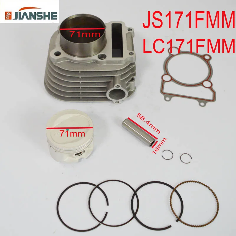 Bashan rato JS171FMM двигатель с воздушным охлаждением JIANSHE loncin 250cc ATV прокладка головки