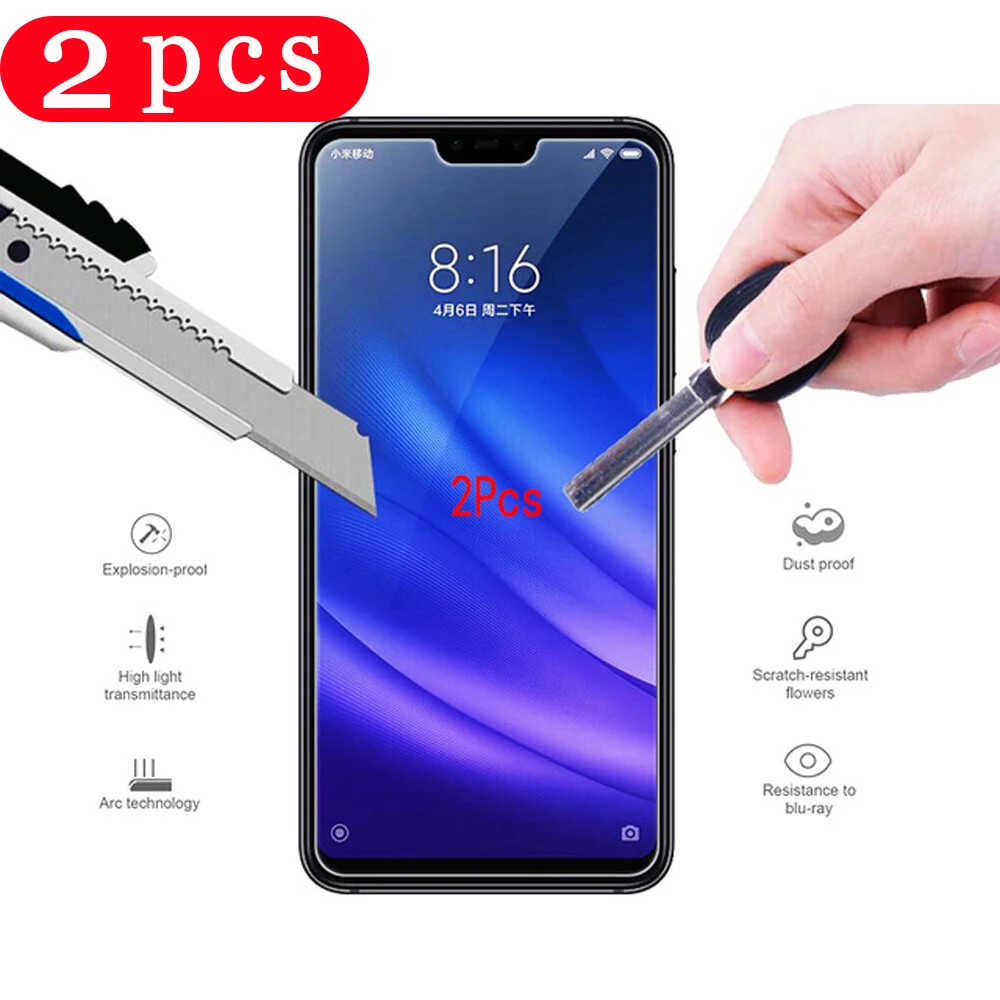 2 шт. для xiaomi redmi note 8T 8A 8 pro закаленное стекло 7 7A защитная пленка на Защитная экрана