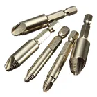 5 шт. экстрактор винтов, набор сверл 14, чехол с шестигранным хвостовиком, легкое вытаскивание, высокое качество
